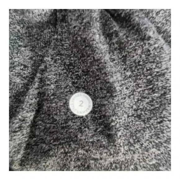 Lululemon Scuba Hoodie Light Cotton Fleece Heathered Speckled Black Women's 2 - Picture 6 of 6